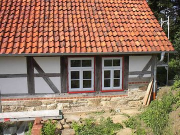 Holzfenster der Tischlerei in Lüdersfeld